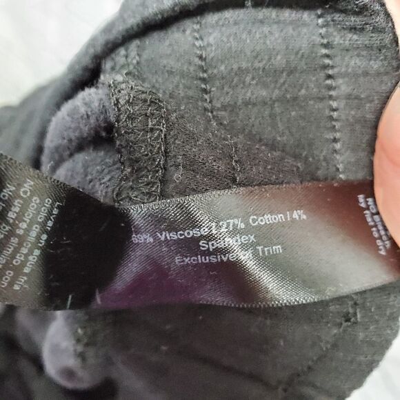 Haute Body black jogger sweat pants viscose - Picture 3 of 11